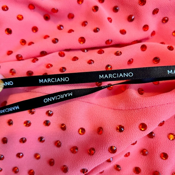 Marciano Designer GUESS Bejeweled Rhinestone Criss Cross Strappy Tank - Picture 8 of 8